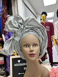 Silver Aso oke Autogele