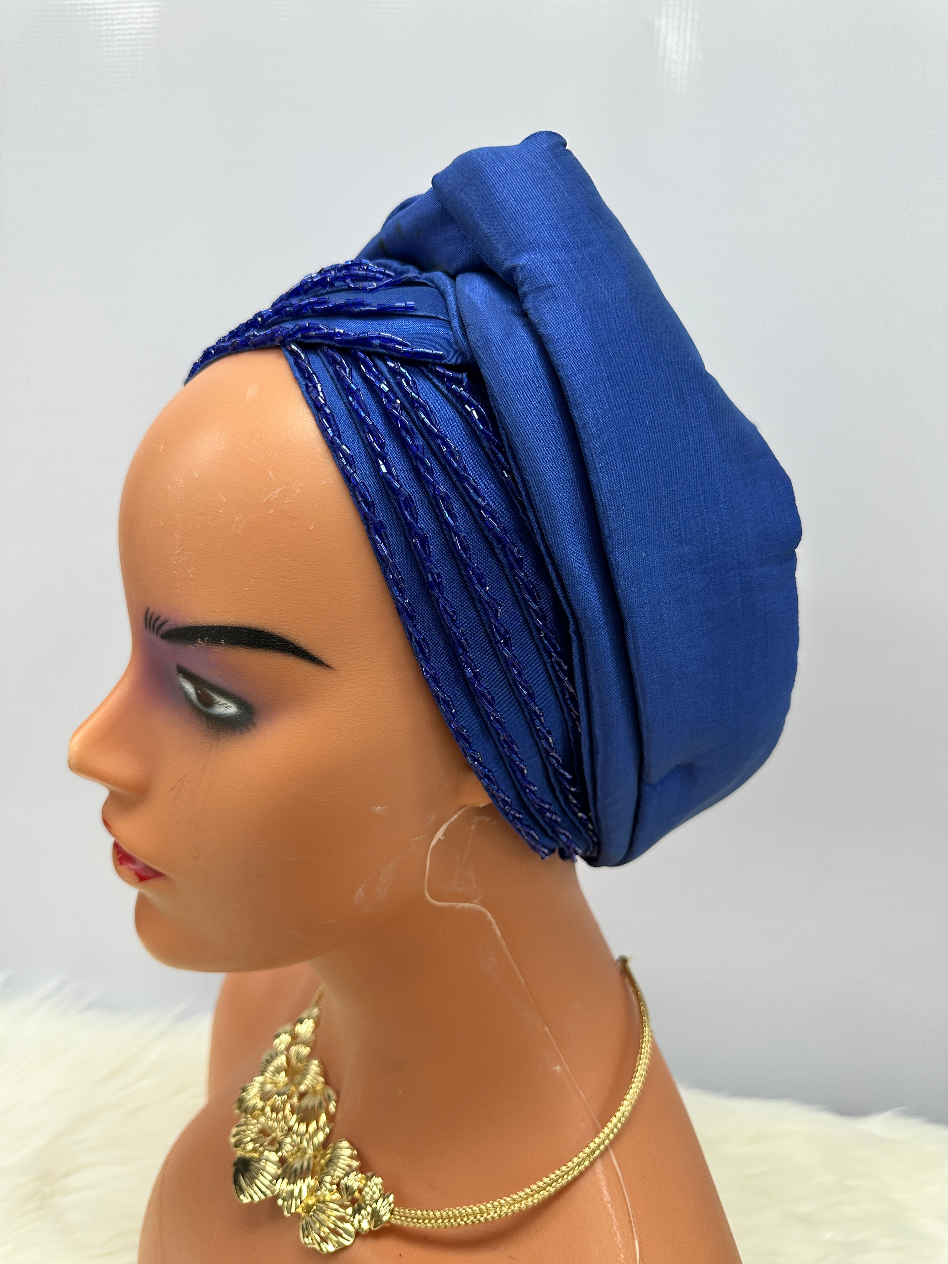 Beaded Arewa turban