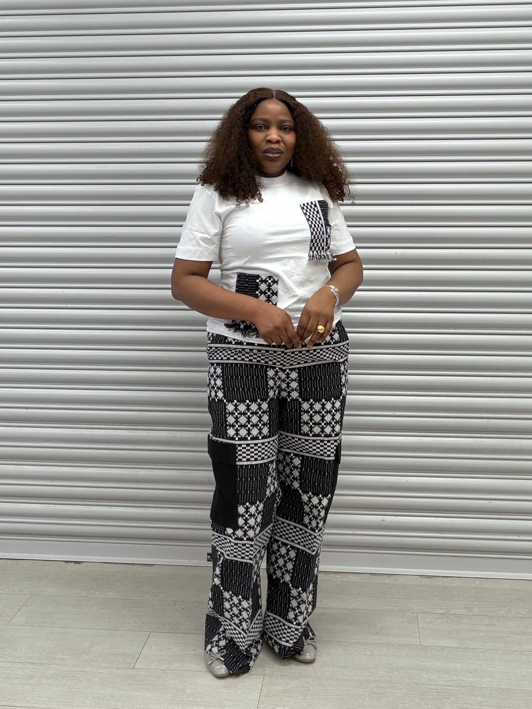 Akwete cargo trouser set