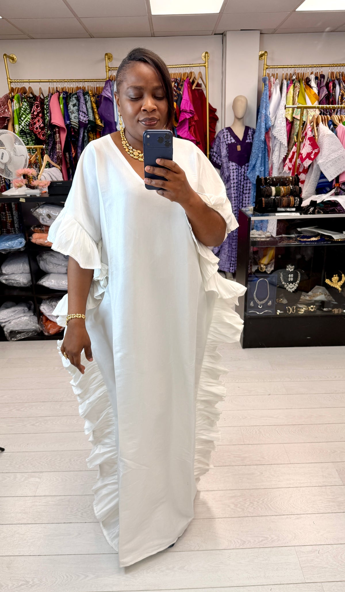 Zanya Raw Silk Boubou