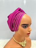 Beaded Arewa turban