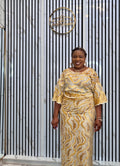 Gold lace Iro and Buba
