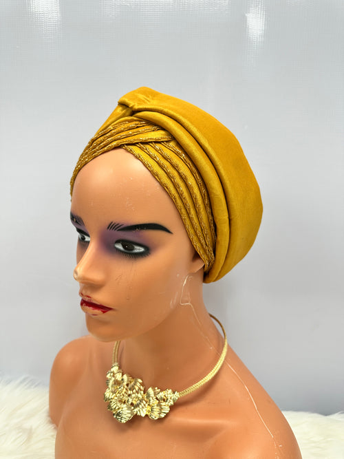 Beaded Arewa turban