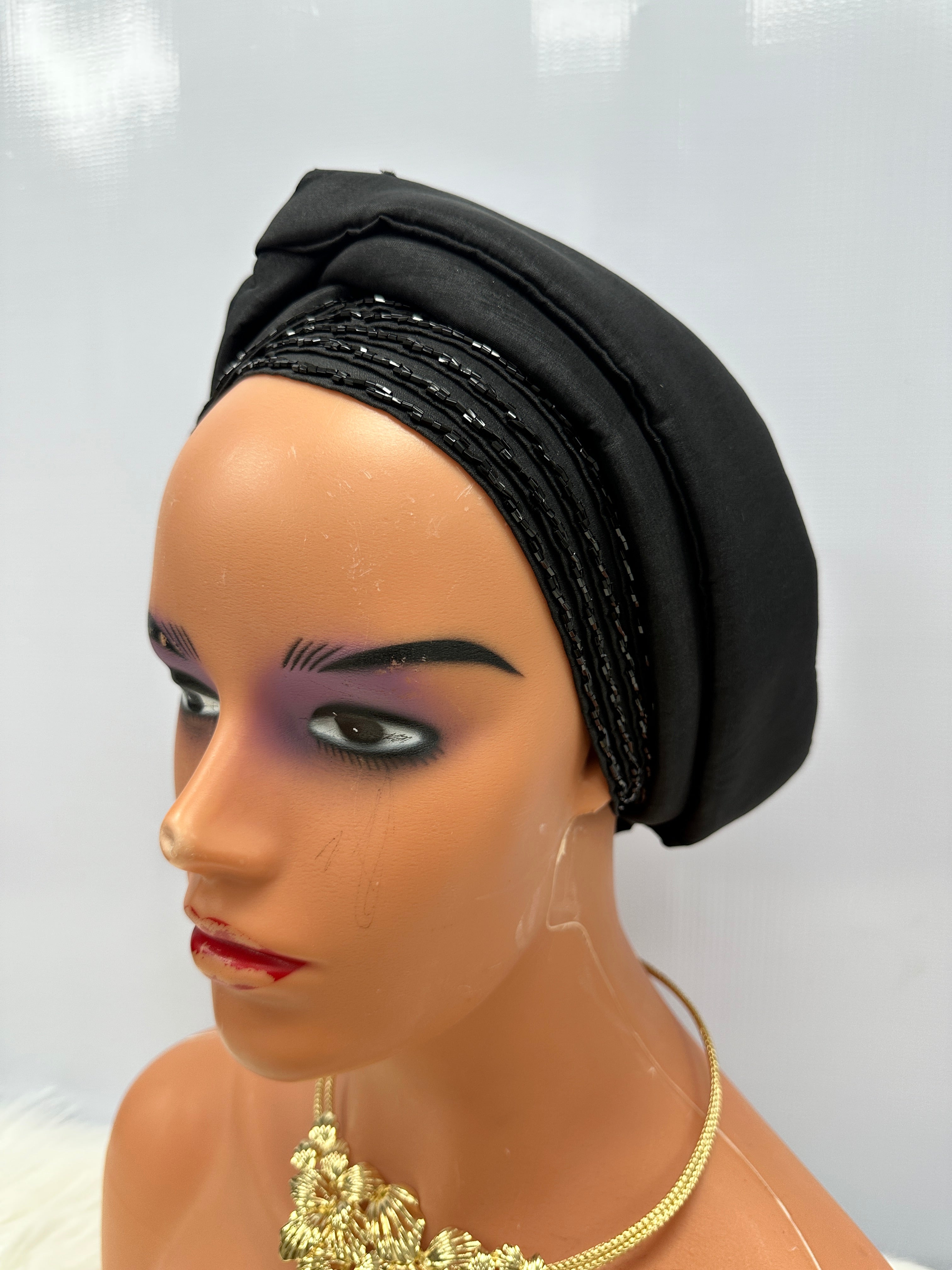 Beaded Arewa turban
