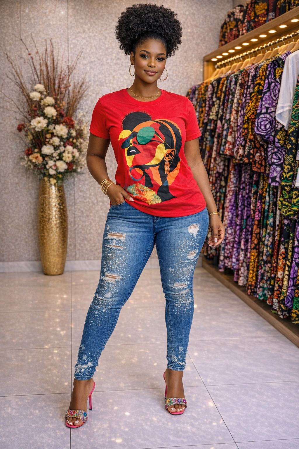 African Inspired Graphics Tshirt