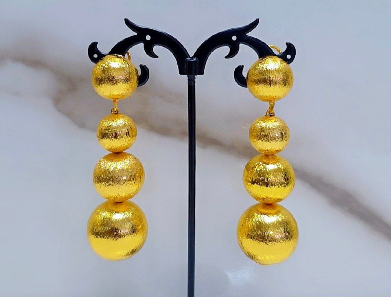 Non tanish gold replica earrings
