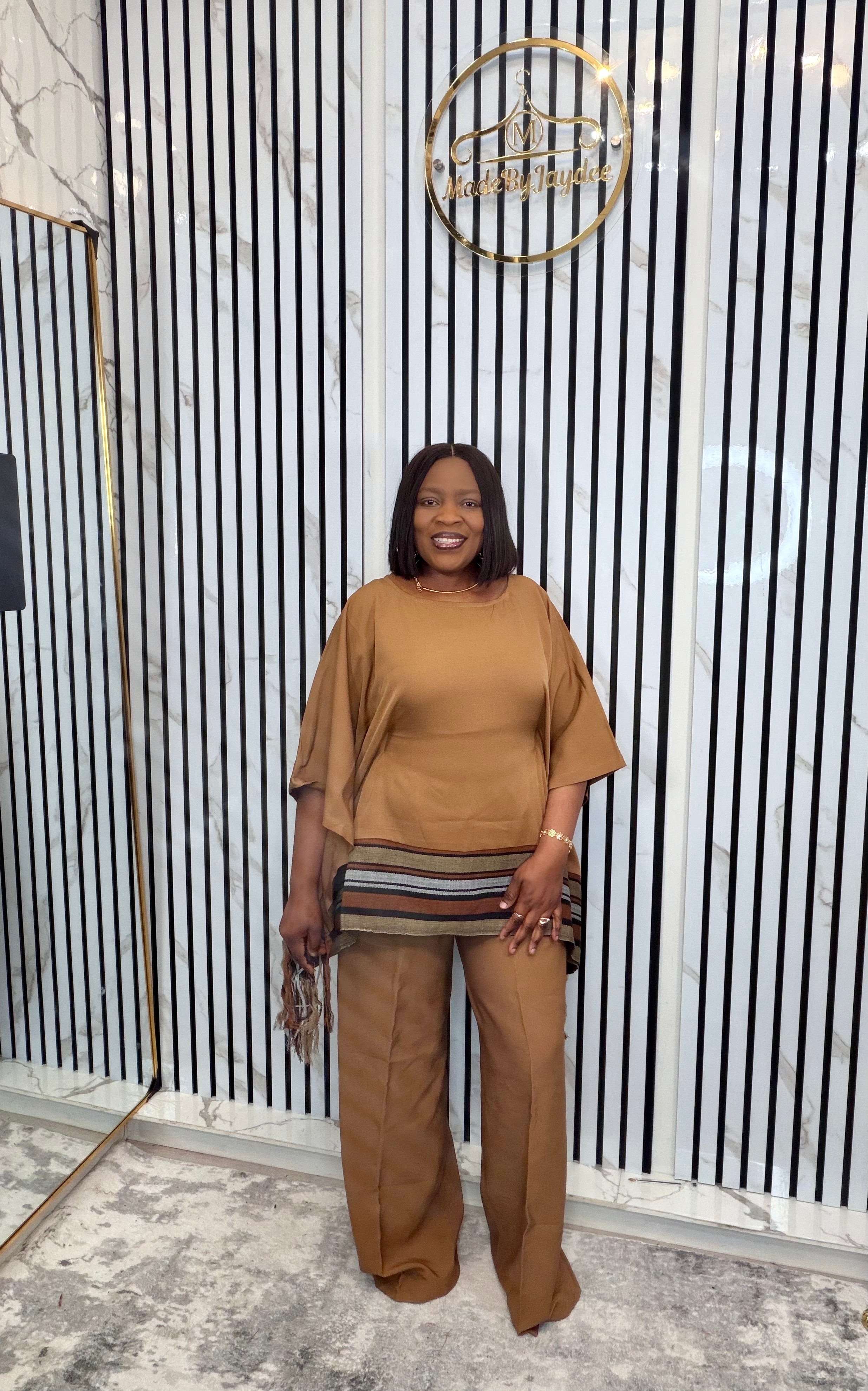 Yaki 2 piece set brown