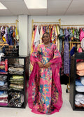 Pink brocade boubou/bubu