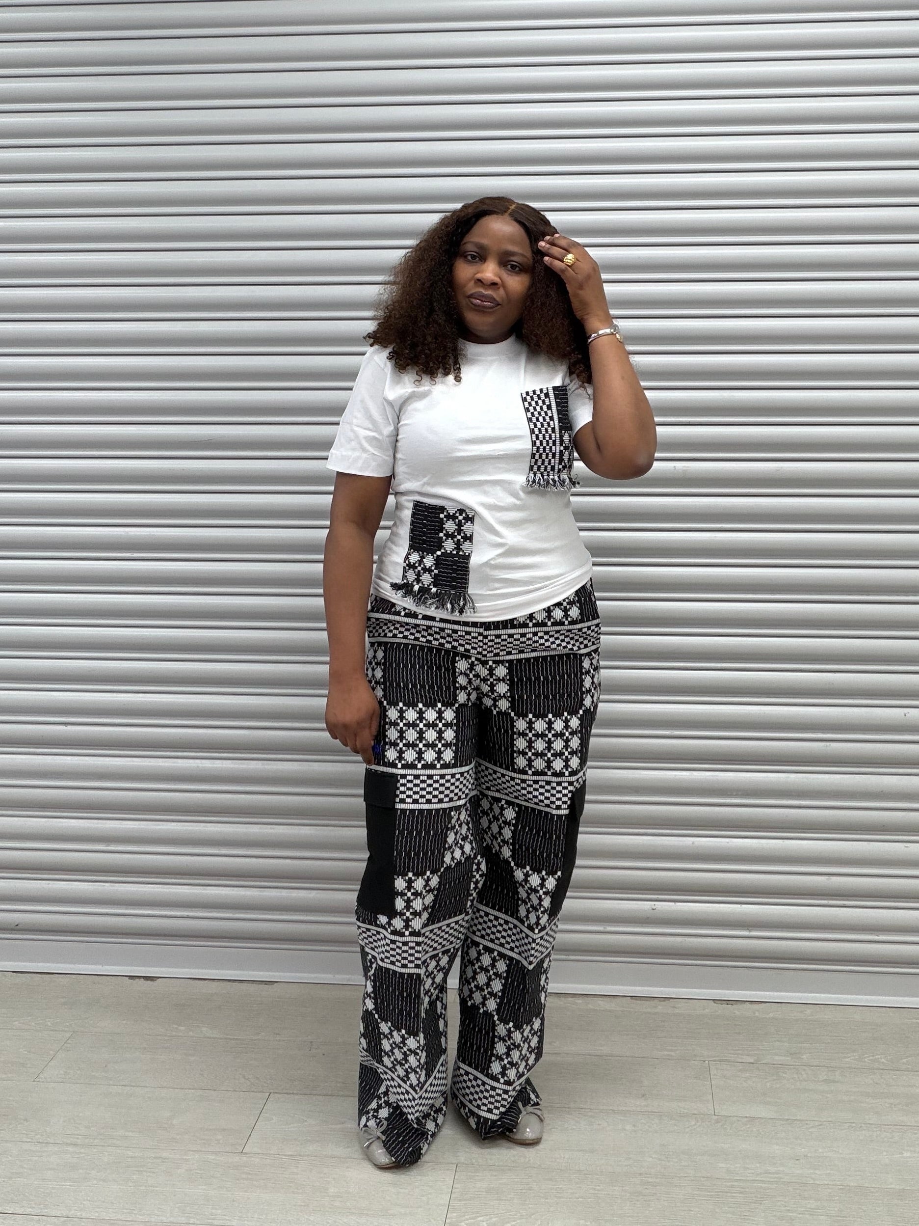 Akwete cargo trouser set
